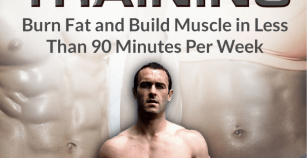 Turbulence training, burn fat and build muscle in less than 90 minutes per week, Craig Ballantyne shirtless, in the background another shirtless man showing his six pack abs with a blond women next to him showing her lean flat belly